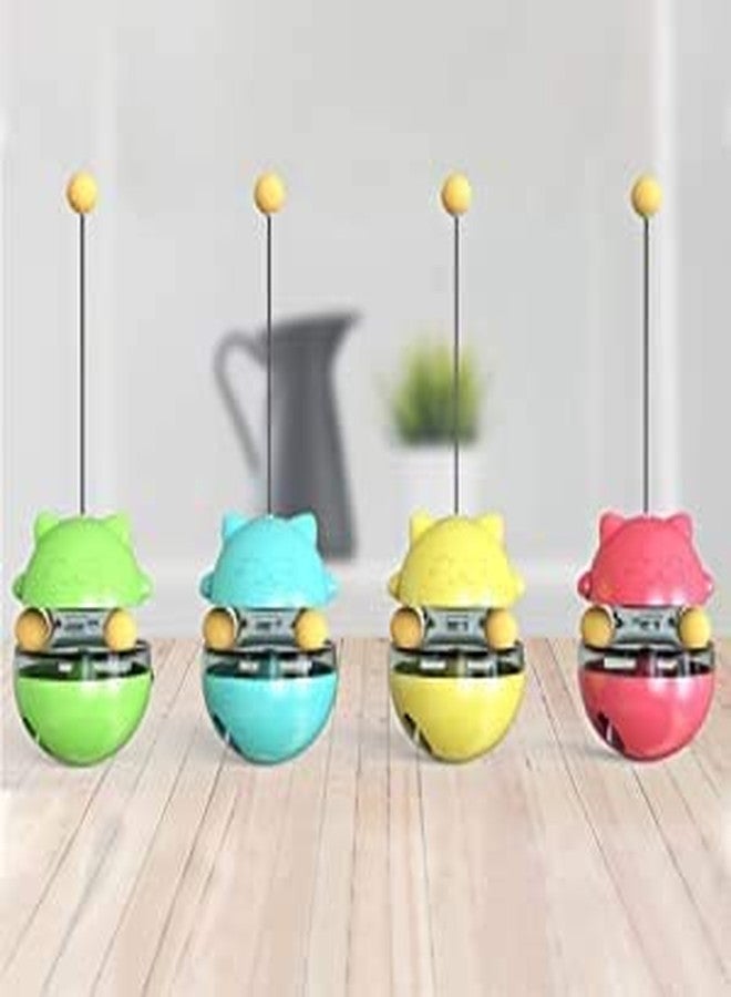 Pups&Pets 360° Motion Elastic Catch Cat Toy to Exercise and Inside Spinning Bone Toy TImpat Dispenser and Cat Bone Toy for Cat and Kitten (Color as per Availability) - Image 4